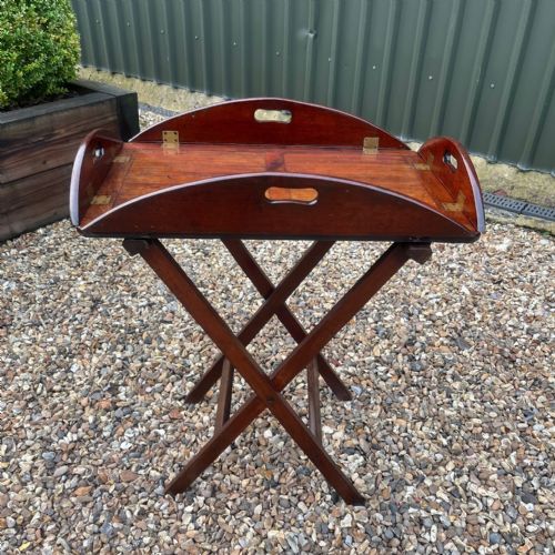 A Regency Period Mahogany Butlers Tray on Stand
