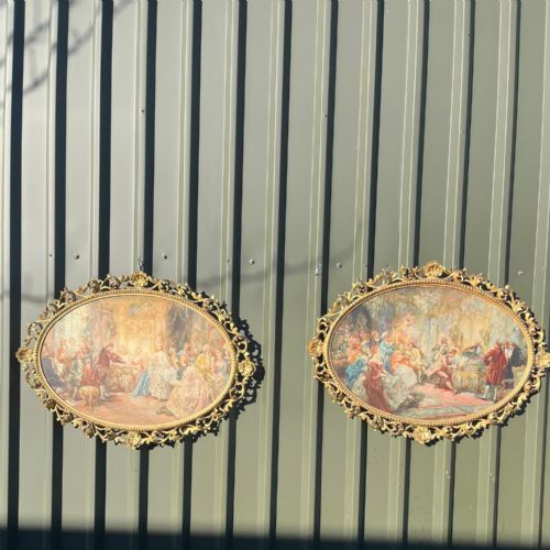 A Pair of 19th Century French Coloured Prints