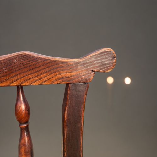 fig 1. A good true set of eight 19th Century spindle back dining chairs