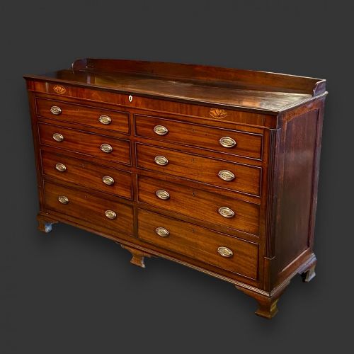 A George III Period Mahogany Lancashire Mule Chest