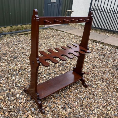 A Victorian Period Mahogany Whip and Boot Stand