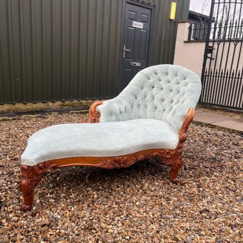 A Beautiful 19th Century Swedish Biedermeier Chaise Longue