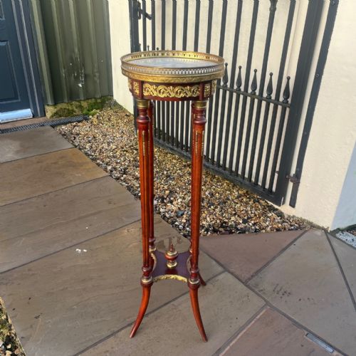 A French Mahogany and Ormolu Mounted Plant Stand