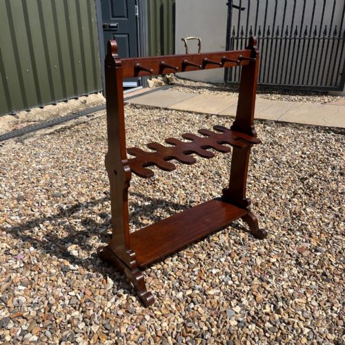 A Victorian Period Mahogany Whip and Boot Stand