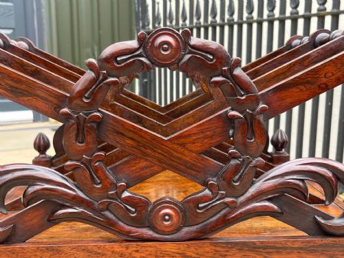 fig 1. A fine quality William IV Period rosewood Canterbury designed by J.C louden