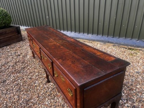 A George III Period oak dresser base View XII