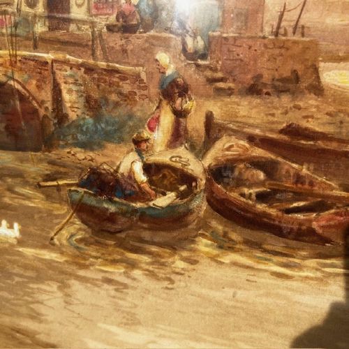 A 19TH CENTURY LARGE SCALE WATER COLOUR BY STUART LLOYD - ADDITIONAL PHOTO 6