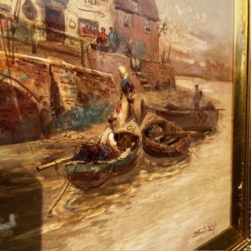 A 19TH CENTURY LARGE SCALE WATER COLOUR BY STUART LLOYD - ADDITIONAL PHOTO 7