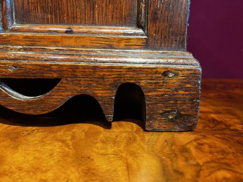 A RARE LATE 18TH CENTURY MINIATURE OAK BOX - ADDITIONAL PHOTO 7