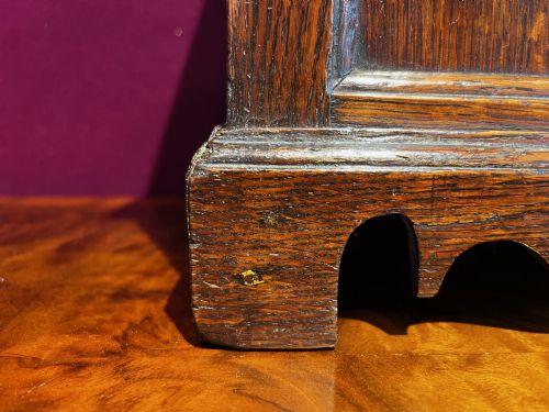 A RARE LATE 18TH CENTURY MINIATURE OAK BOX - ADDITIONAL PHOTO 8