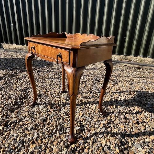 A George I Style walnut side table by Tozer of London. View III