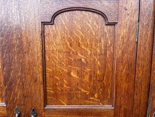 A Rare Arts & Crafts Period Oak Wardrobe/Hall Robe By Arthur Simpson Of Kendal View IV