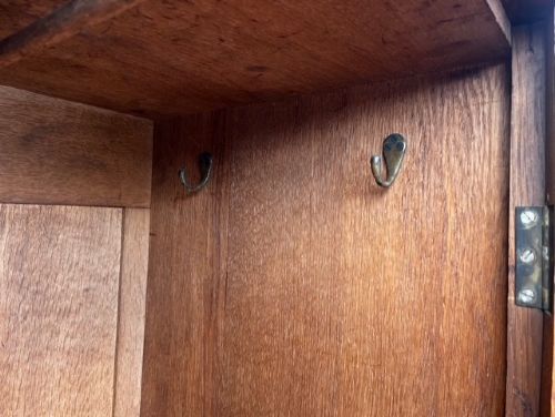 A Rare Arts & Crafts Period Oak Wardrobe/Hall Robe By Arthur Simpson Of Kendal View VIII