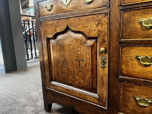 A Mid 18th Century Dated Oak Dresser Base. View II