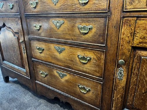 A Mid 18th Century Dated Oak Dresser Base. View IX