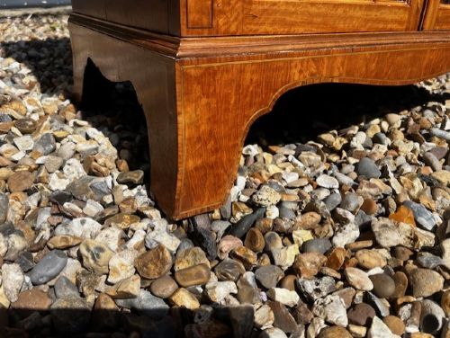 A FINE QUALITY SMALL SCALE LATE VICTORIAN SATINWOOD MARQUETRY INLAID COLLECTORS CABINET - ADDITIONAL PHOTO 8