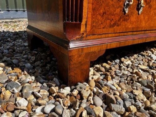 A Fine Quality George III Style Burr Walnut Chest Of Drawers View III