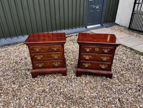 A Pair Of High Quality Georgian Style Mahogany Chests View II