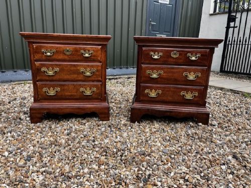 A Pair Of High Quality Georgian Style Mahogany Chests View III