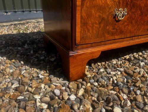 A George II Style Burr Walnut Chest Of Drawers View VI