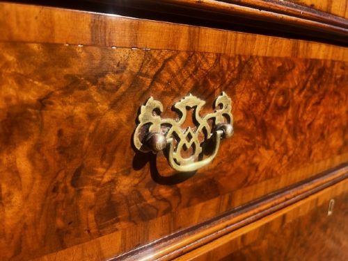 A George II Style Burr Walnut Chest Of Drawers View VIII