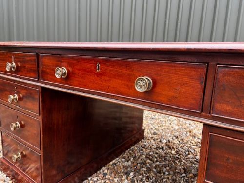 A Large Victorian Period Mahogany Partners Desk. View III
