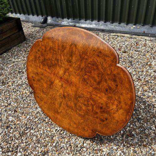 A Fine Quality Victorian Period Burr Walnut Coffee Table View IV