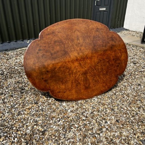 A Fine Quality Victorian Period Burr Walnut Coffee Table View VII