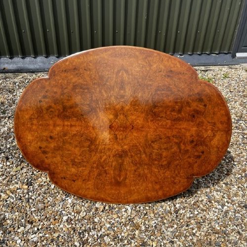 A Fine Quality Victorian Period Burr Walnut Coffee Table View VIII