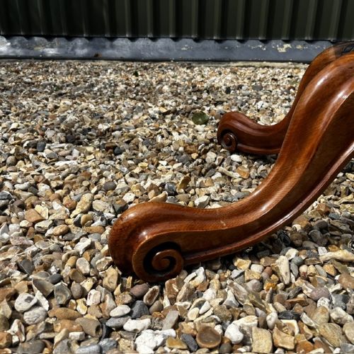 A Fine Quality Victorian Period Burr Walnut Coffee Table View XI