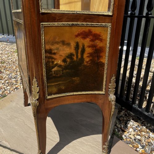 A FINE QUALITY MAHOGANY VERNIS MARTIN CABINET - ADDITIONAL PHOTO 1
