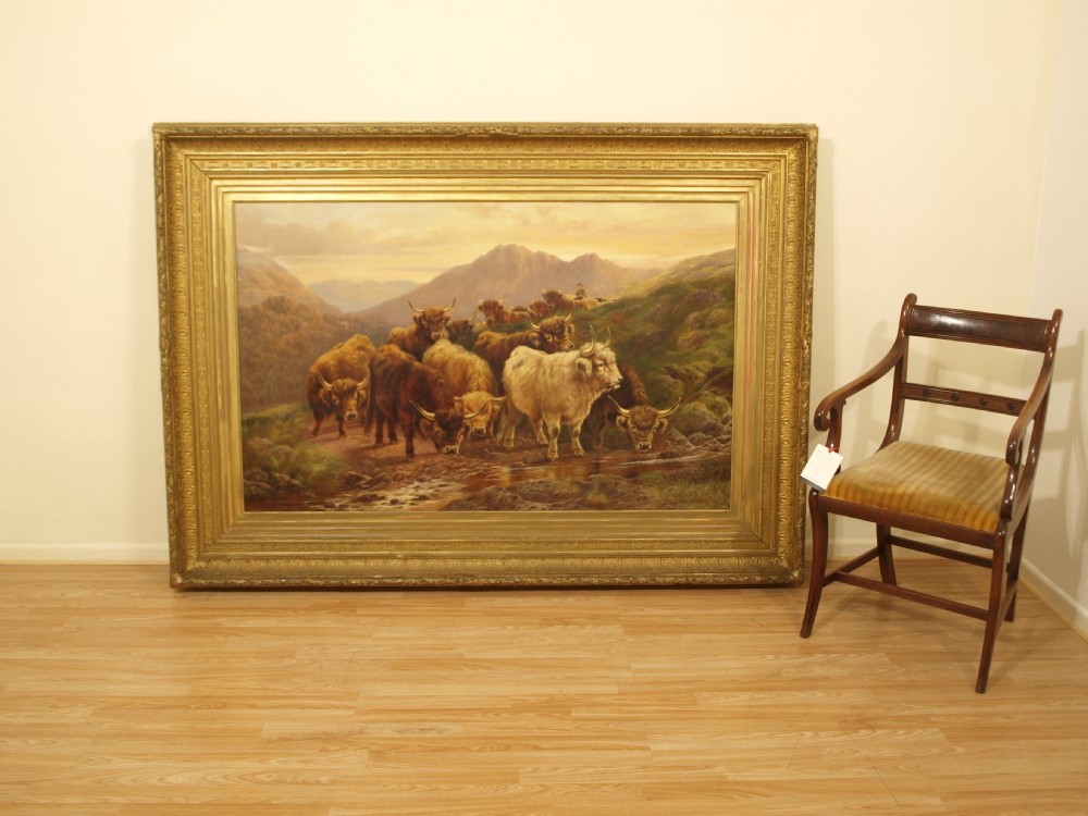 A Large Scale Oil On Canvas By W.P Hollyer