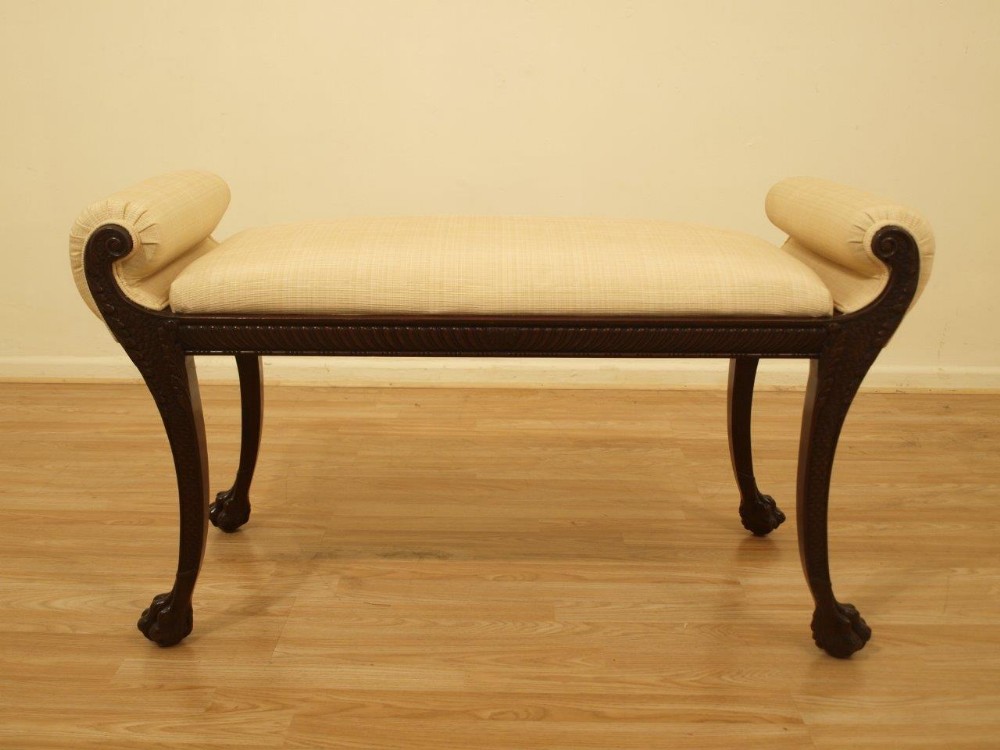 A Fine Mahogany Edwardian Period Antique Window Seat