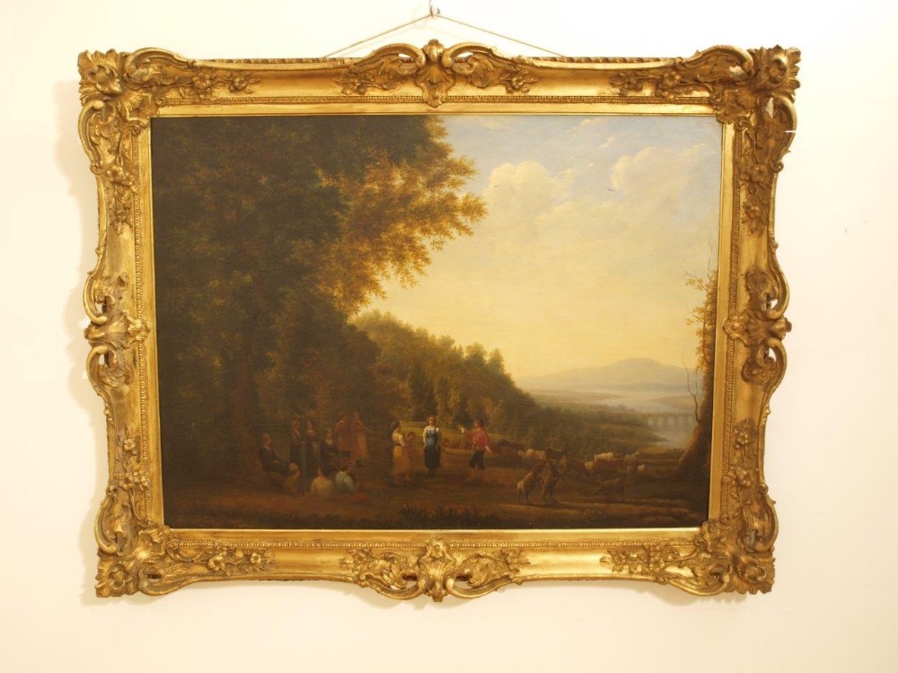 A Large 19th Century Oil On Canvas Signed B.Eleneff