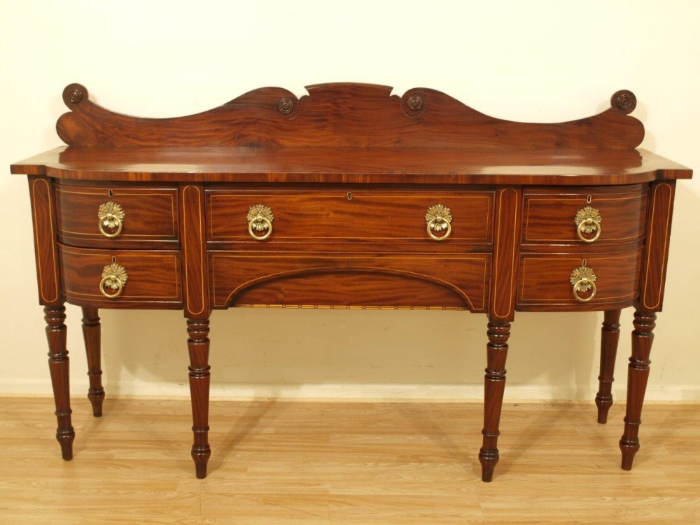 A Beautiful Mahogany Regency Period Antique Sideboard
