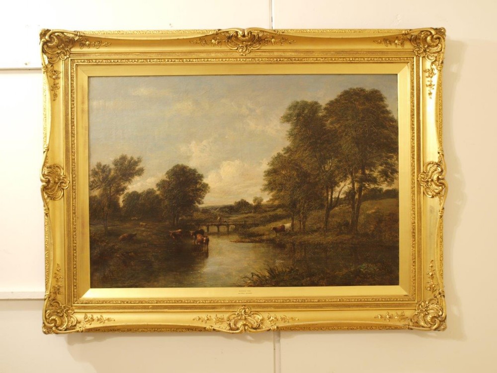 A Typical Victorian Period Oil On Canvas By Alfred Vickers 