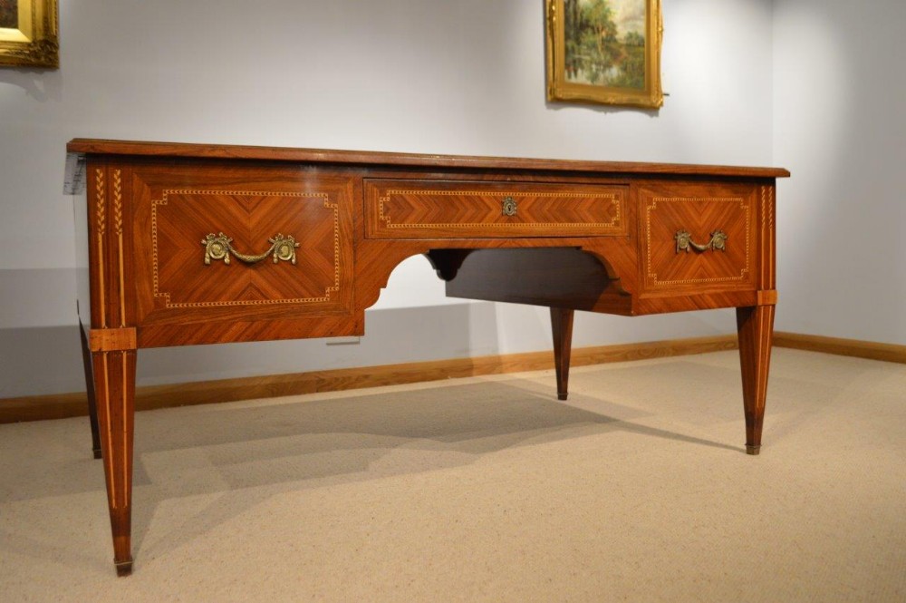 A Large Kingwood & Rosewood French Partners Desk