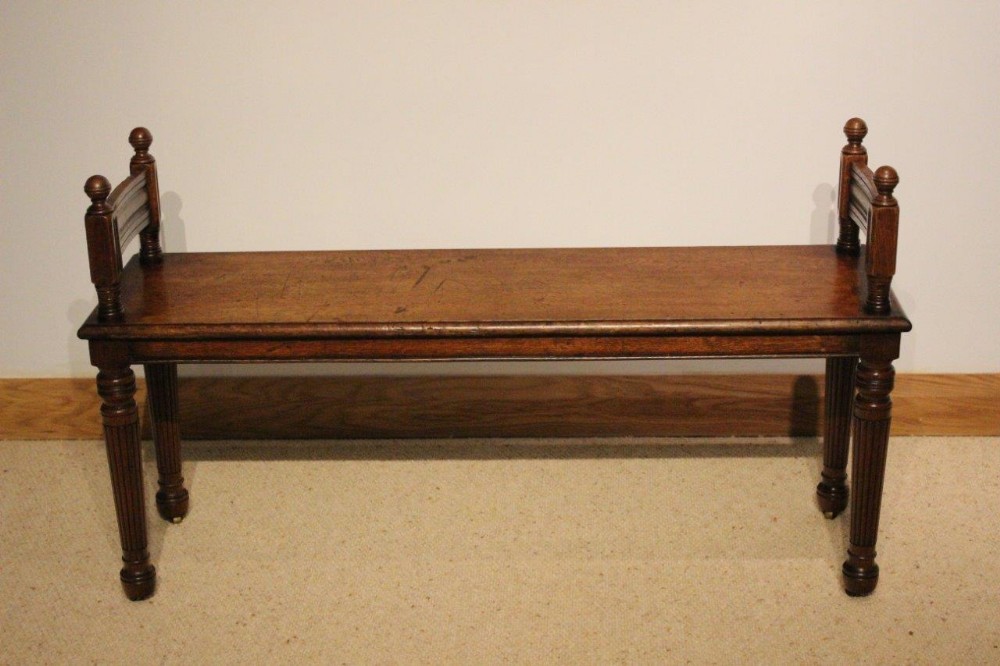 An Elegant Oak Victorian Period Window Seat/Stool