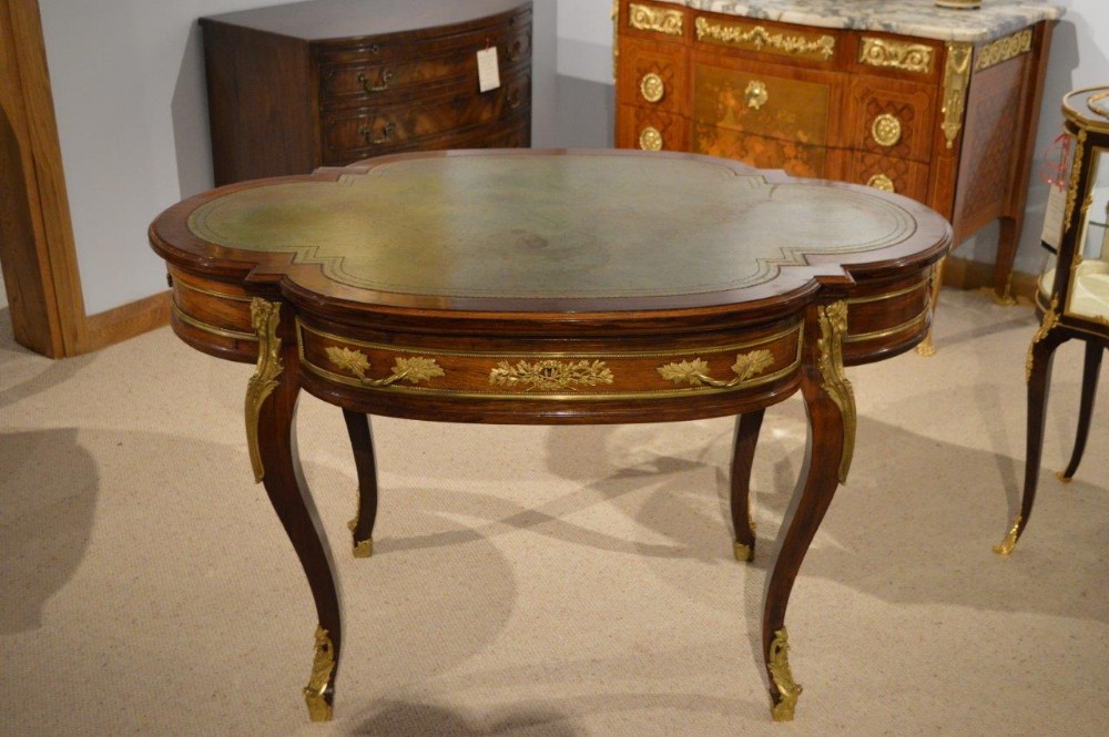 A French Style Rosewood Bureau Plat By Gillows Of Lancaster
