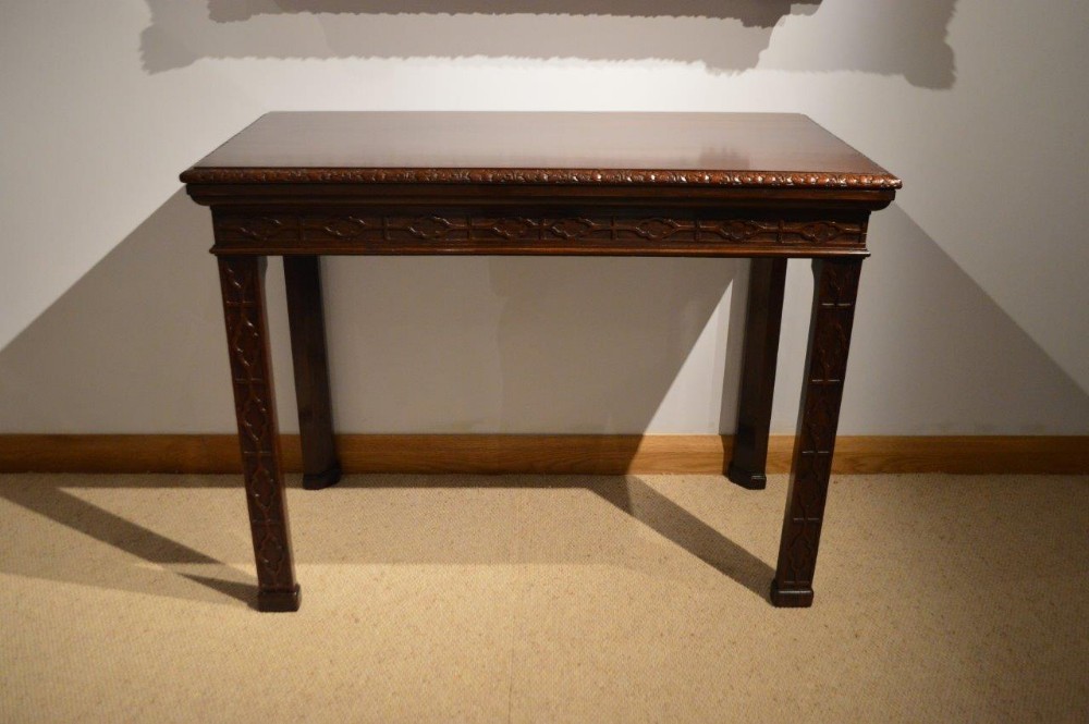 A Beautiful Mahogany Late Victorian Chippendale Style Side Table By Edwards & Roberts