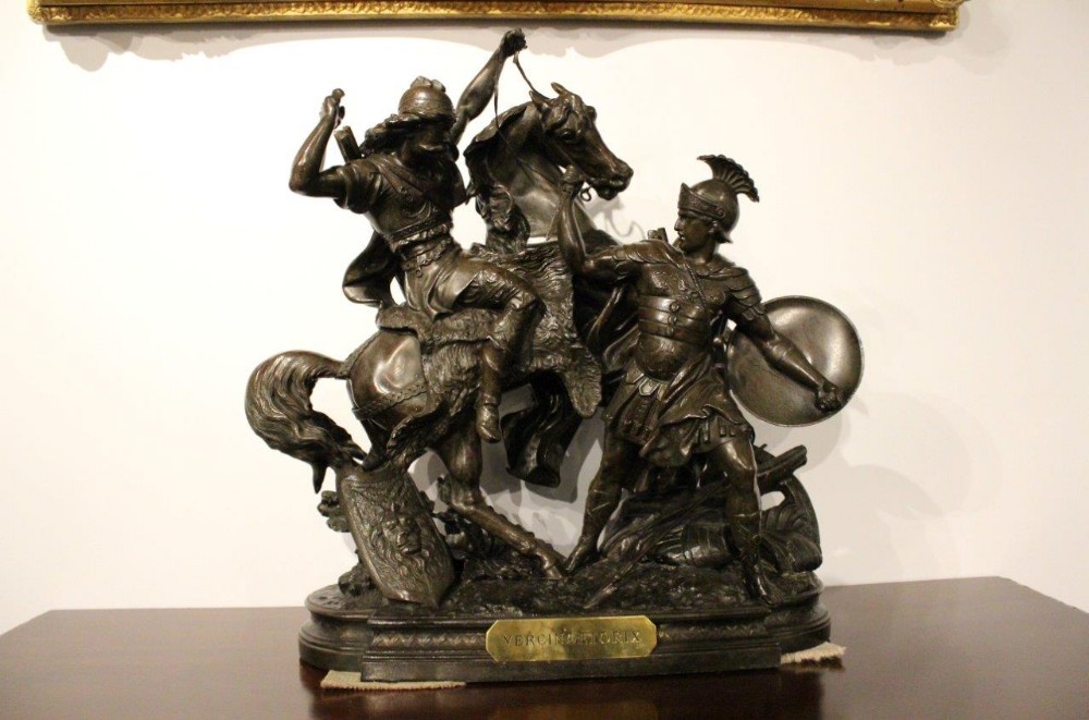 A 19th Century Cast Spelter Group Title 