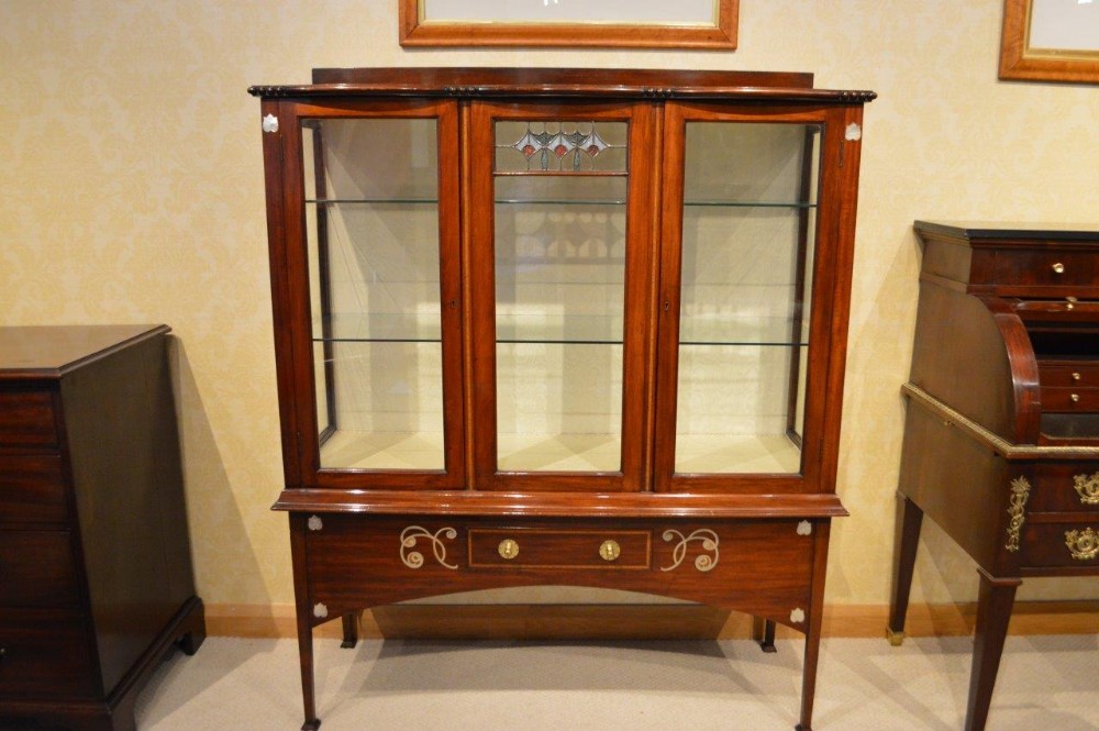 A Mahogany Arts & Crafts Period Scottish School Display Cabinet