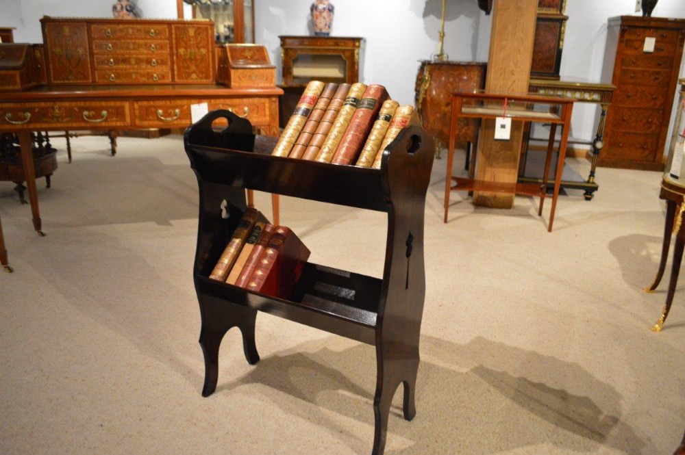 A Mahogany Edwardian Period Antique Book Trough