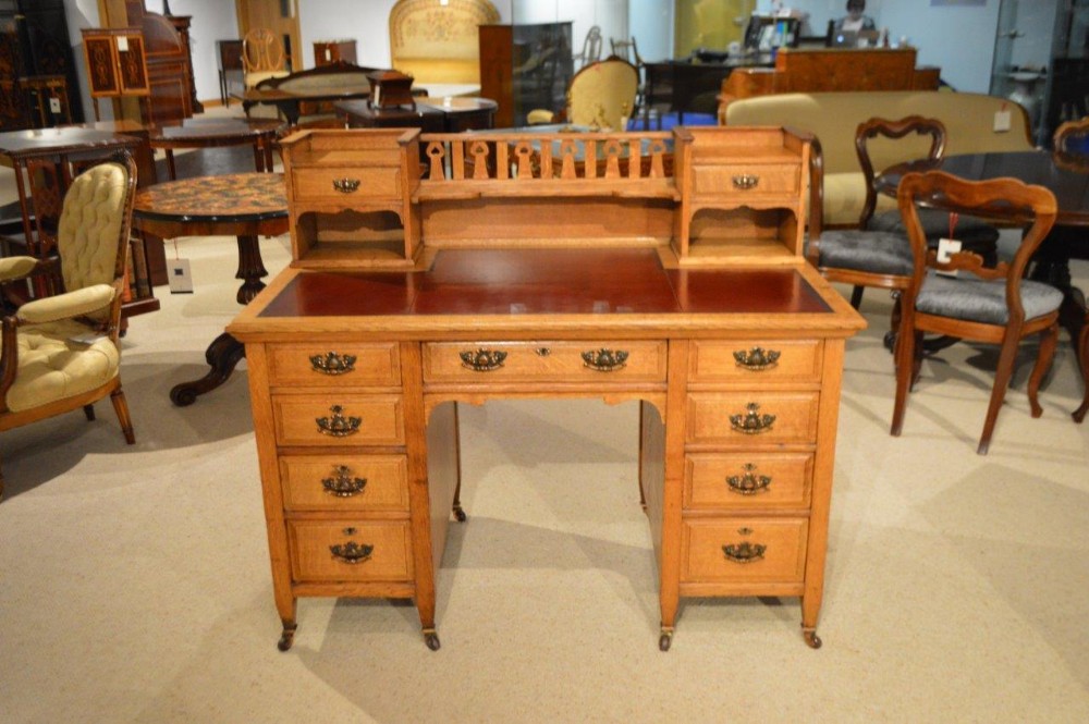 An Oak Arts & Crafts Period Desk By Shapland & Petter