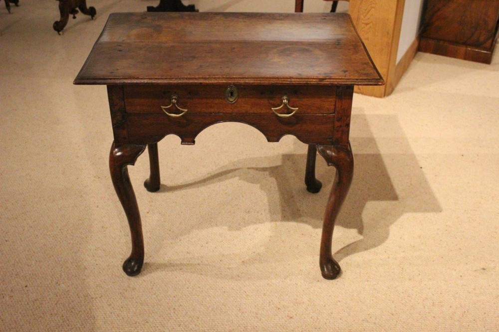 An Oak George III Period Antique Lowboy 