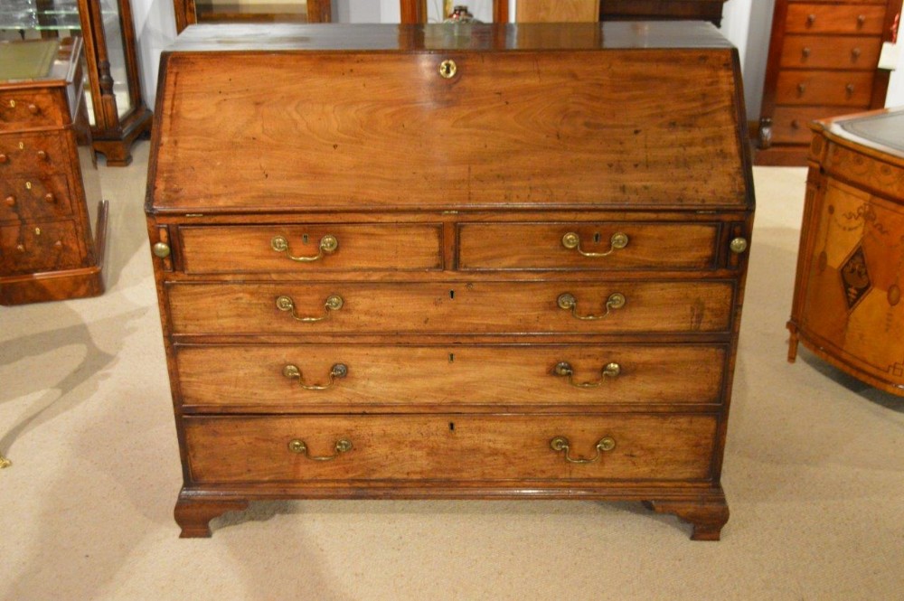 A Cuban Mahogany George III Period Antique Bureau