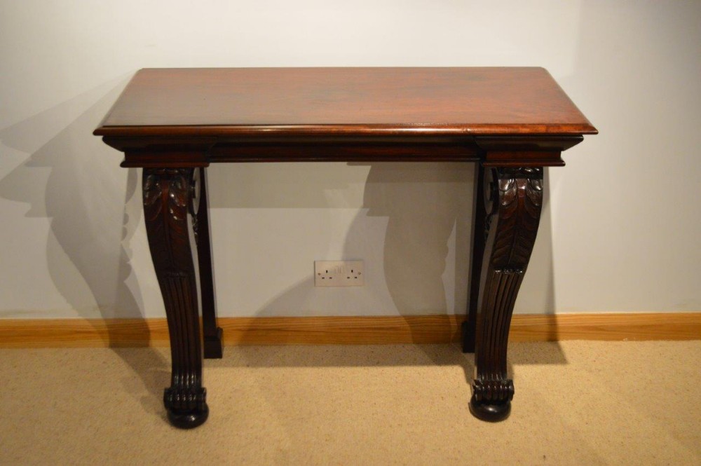 A Mahogany Regency Period Antique Console Table