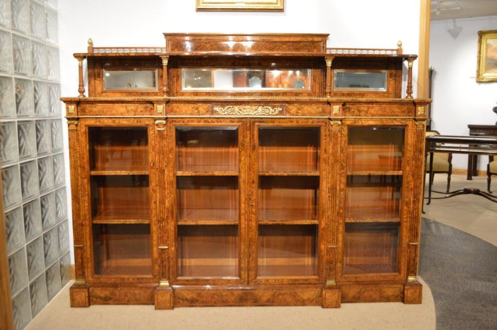 A Stunning Quality Burr Walnut Ormolu Mounted Victorian Period Credenza