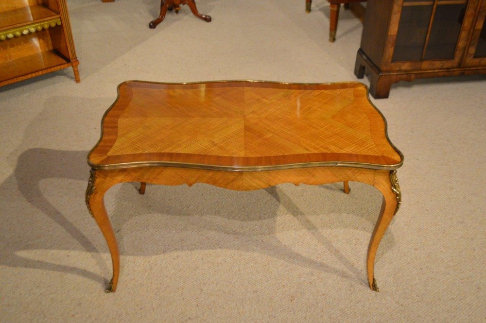 A Kingwood & Ormolu Mounted French Antique Coffee Table