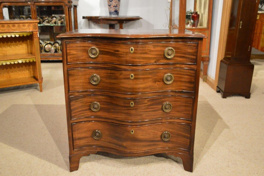 A Small Mahogany George III Period Antique Chest Of Drawers